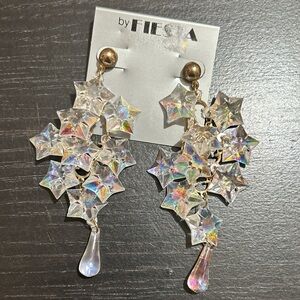 Fiesta Iridescent Star Cascade Earrings
